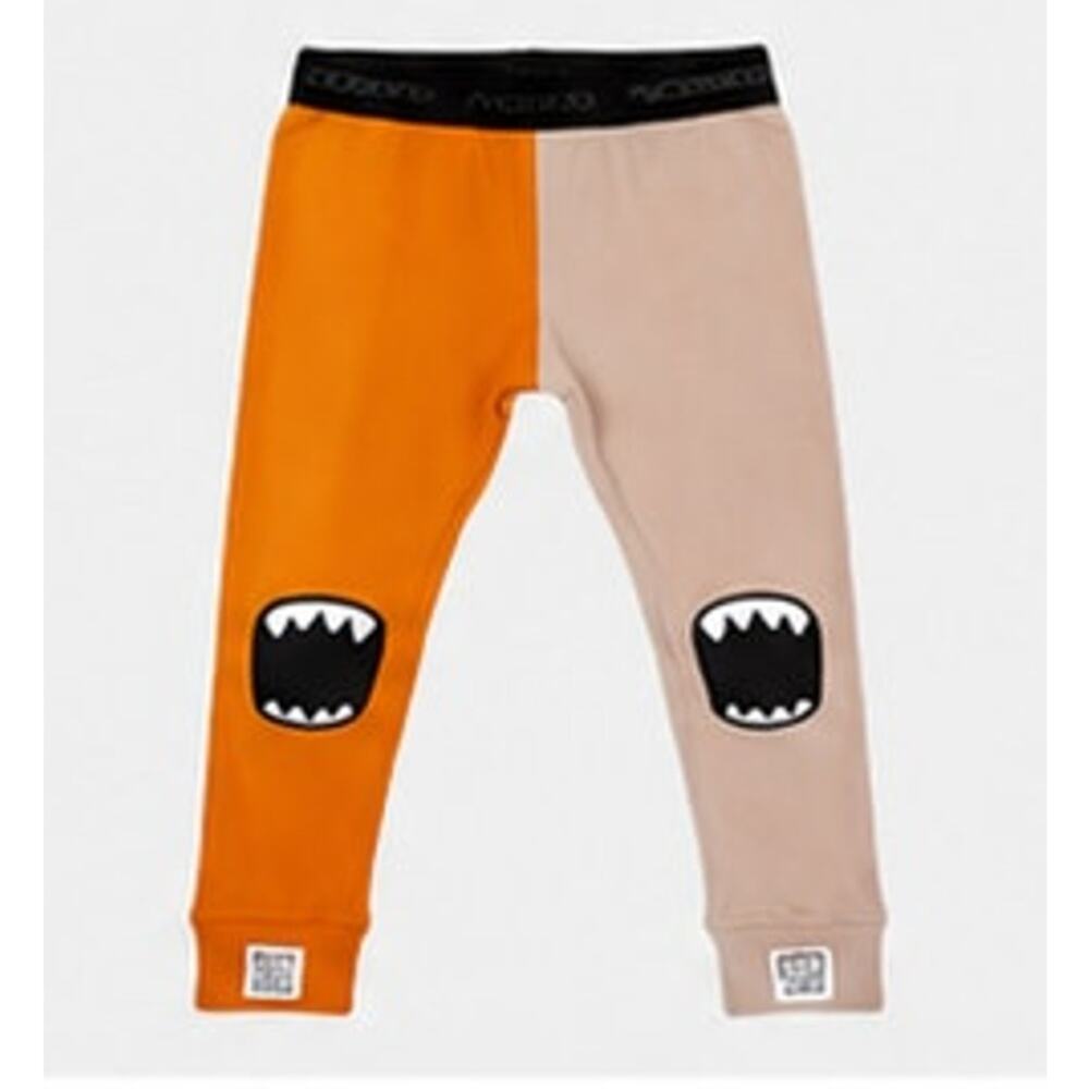 Nununu Colorblock Monster Knee Leggings Kids Size 4-5